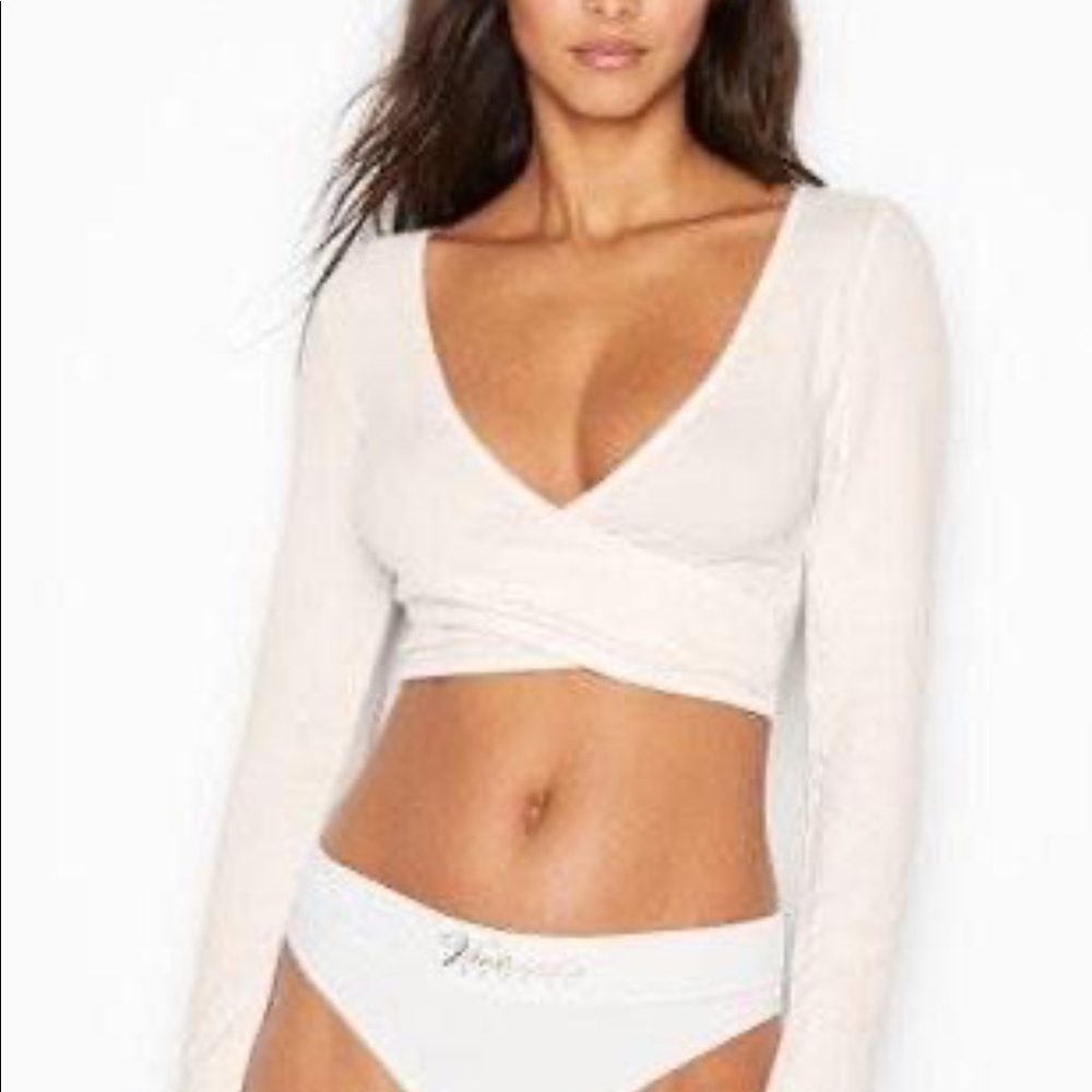 COPY - NWOT Grey Victorias Secret Cozy Wrap Top